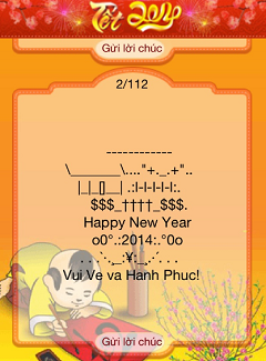 Ken - SMS Chúc Mừng Năm Mới 2014