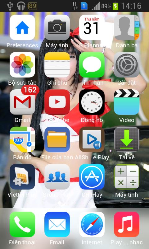 Ken - Giao Diện iLaucher - iOS 7 cho Android