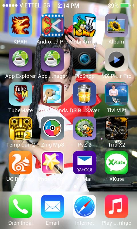 Ken - Giao Diện iLaucher - iOS 7 cho Android